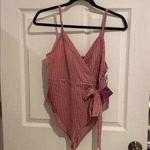 Brand new pink body suit